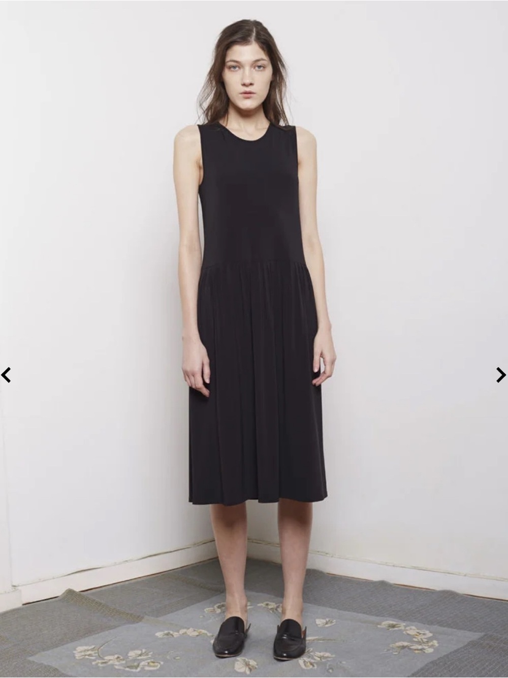 The Row Patricia Dress SS14 Black Stretch Nylon | XS | Made in USA